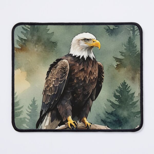 Item preview, Bald Eagle Watercolor Wildlife Bird Art designed and sold by MaverlyShop.