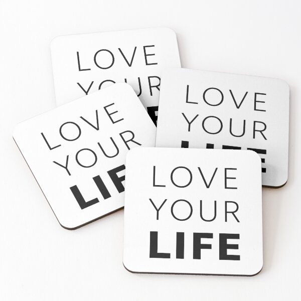 Item preview, Love Your Life Minimalist Inspirational Quote Design designed and sold by Xavier's Place.