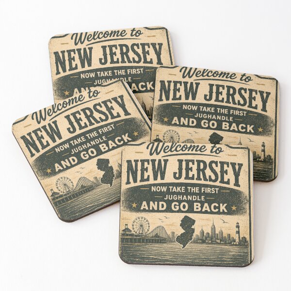 Item preview, Welcome to New Jersey Now Leave Funny Retro Jersey Shirt designed and sold by Diesel outlaw .