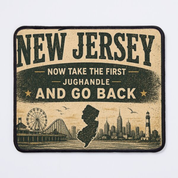 Item preview, Welcome to New Jersey Now Leave Funny Retro Jersey Shirt designed and sold by 18 Life Outlaw.