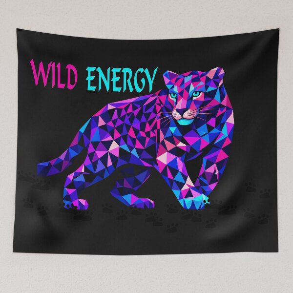 Item preview, Colorful Geometric Panther Graphic Tee designed and sold by Amateurtrader.