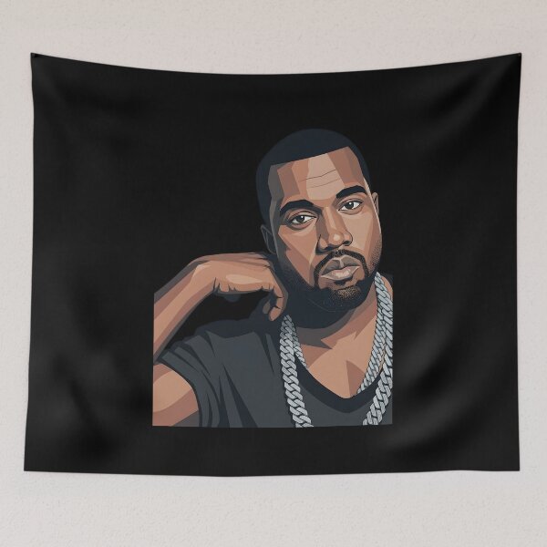 Item preview, Kanye West Vector Illustration designed and sold by Boruto1231.