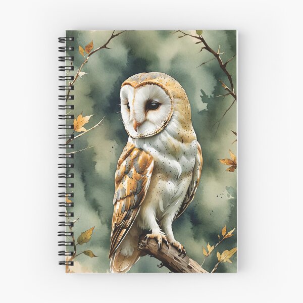 Item preview, Barn Owl Watercolor Wildlife Bird Art designed and sold by MaverlyShop.