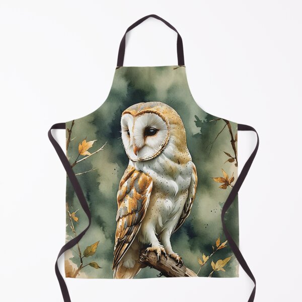 Item preview, Barn Owl Watercolor Wildlife Bird Art designed and sold by MaverlyShop.