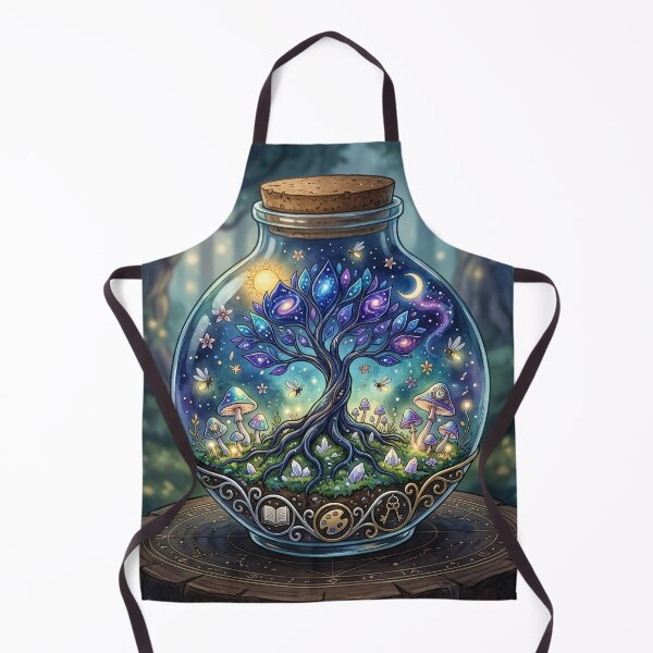 Item preview, The Starlit Garden - Bioluminescent Celestial Terrarium designed and sold by MoonwoodStudio.