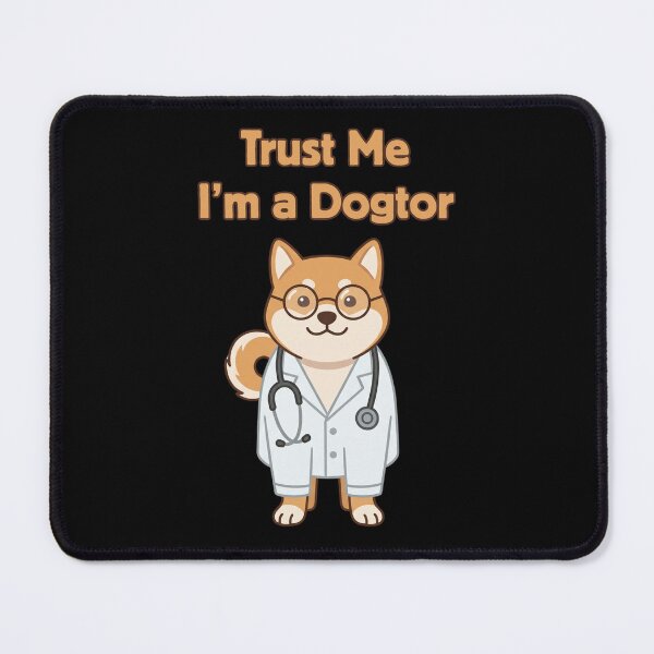 Item preview, Trust Me I’m A Dogtor Funny Shiba Inu Vet Cartoon Minimal Kawaii Design designed and sold by Im-Ara.