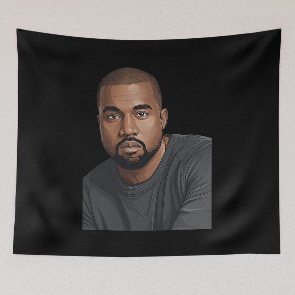 Item preview, Kanye West Vector Illustration designed and sold by Boruto1231.