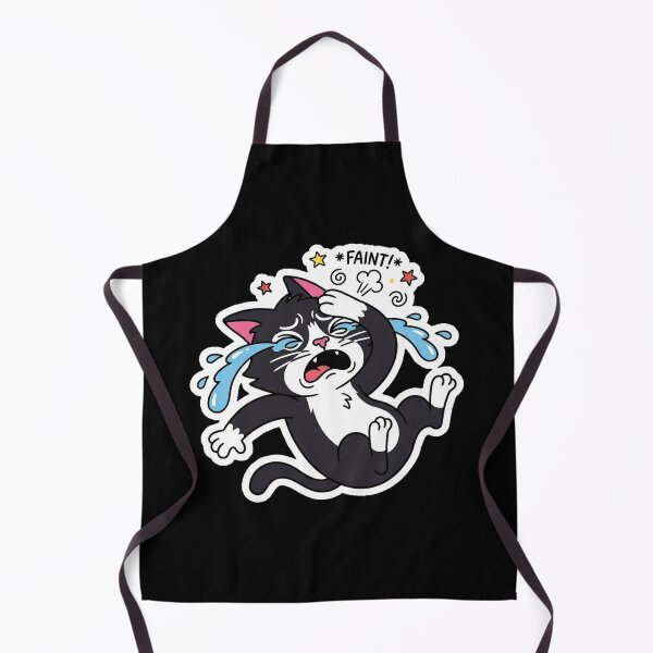 Item preview, Dramatic Overreacting Faint Cat Funny Sticker designed and sold by Cat Meme Fund.