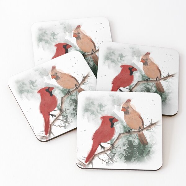 Item preview, Watercolor Cardinal Birds designed and sold by KimberleeJoy.