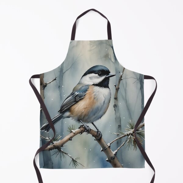 Item preview, Black Capped Chickadee Watercolor Wildlife Bird Art designed and sold by MaverlyShop.