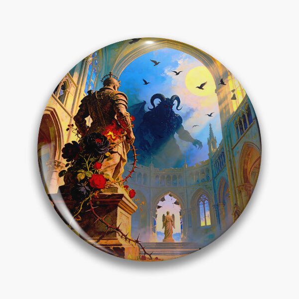 Item preview, Dark Gothic Art &amp; Fine Art Prints (1:1 Square Posters) designed and sold by Cyber-ART-Studio.