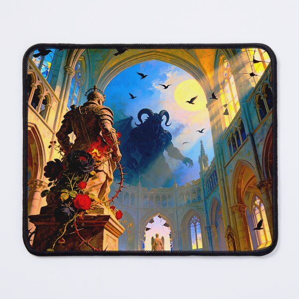 Item preview, Dark Gothic Art &amp; Fine Art Prints (1:1 Square Posters) designed and sold by Cyber-ART-Studio.