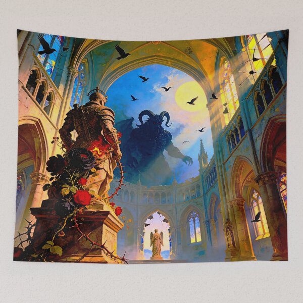 Item preview, Dark Gothic Art &amp; Fine Art Prints (1:1 Square Posters) designed and sold by Cyber-ART-Studio.