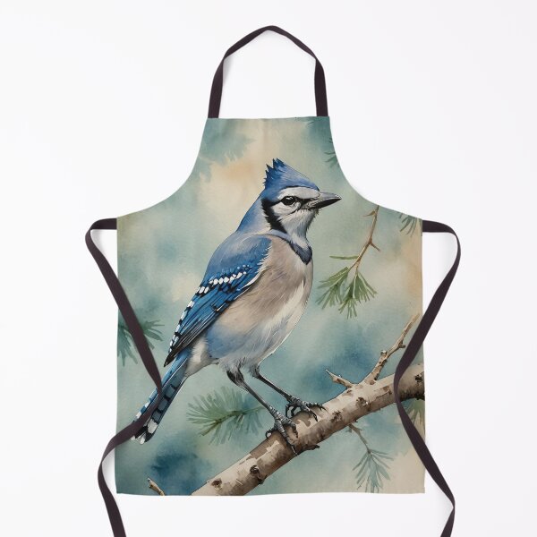 Item preview, Blue Jay Watercolor Wildlife Bird Art designed and sold by MaverlyShop.