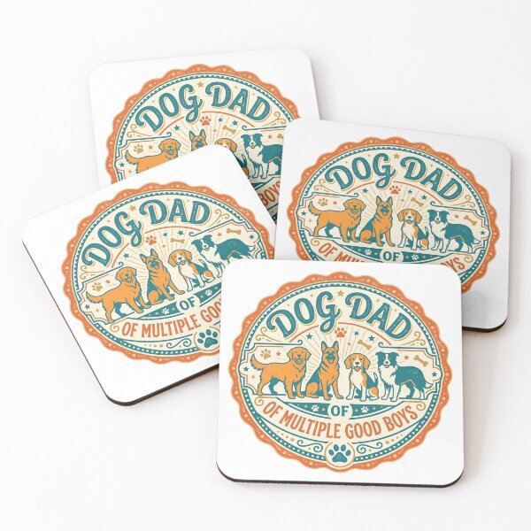 Item preview, Multi Dog Dad Shirt | Father of Multiple Dogs Gift - Dog Dad 3+ Dogs designed and sold by Osmose-Studio ⭐⭐⭐⭐⭐.