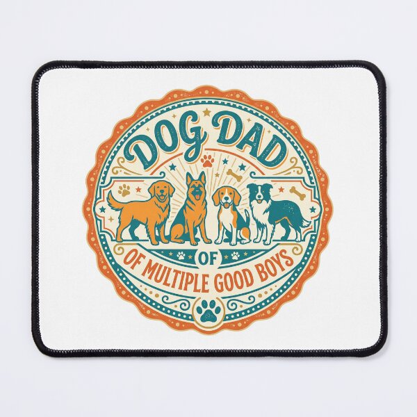 Item preview, Multi Dog Dad Shirt | Father of Multiple Dogs Gift - Dog Dad 3+ Dogs designed and sold by Osmose-Studio ⭐⭐⭐⭐⭐.