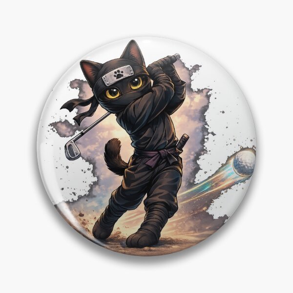 Item preview, Silent Swing, Perfect Shot-Ninja Cat: Hole in One designed and sold by missprint57.