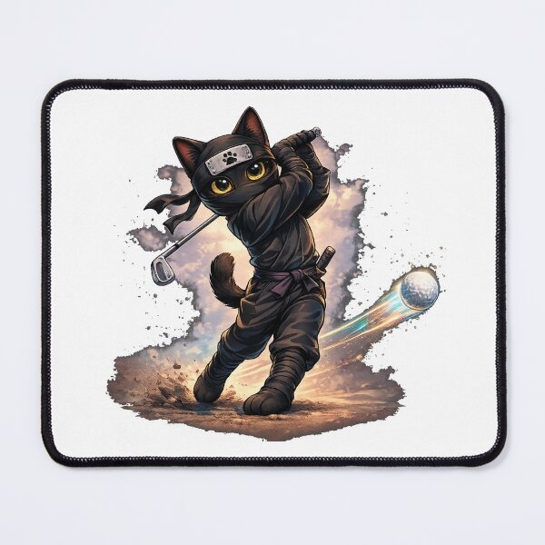 Item preview, Silent Swing, Perfect Shot-Ninja Cat: Hole in One designed and sold by missprint57.
