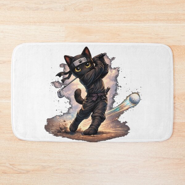 Item preview, Silent Swing, Perfect Shot-Ninja Cat: Hole in One designed and sold by missprint57.