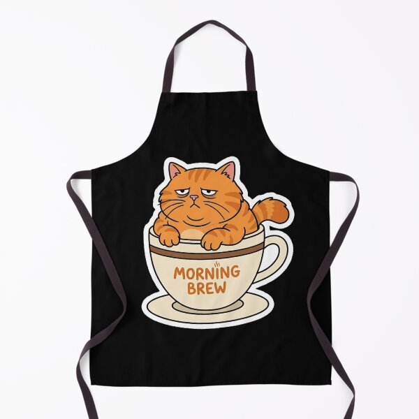 Item preview, Morning Brew Tired Cat Coffee Lover Sticker designed and sold by Cat Meme Fund.