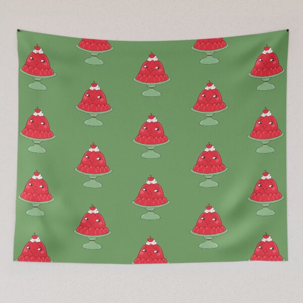 Item preview, Red Jello and Whipped Cream (Green) designed and sold by yellowflowerhut.