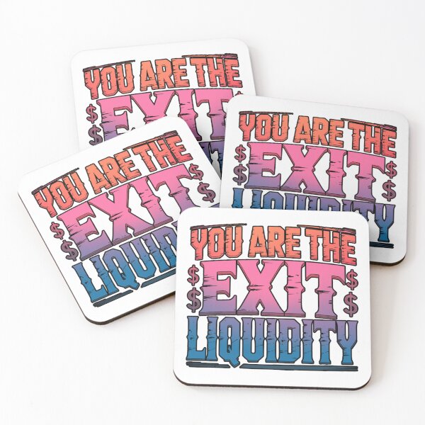 Item preview, You Are The Exit Liquidity Funny Crypto Meme Merch designed and sold by MerchlyMike.