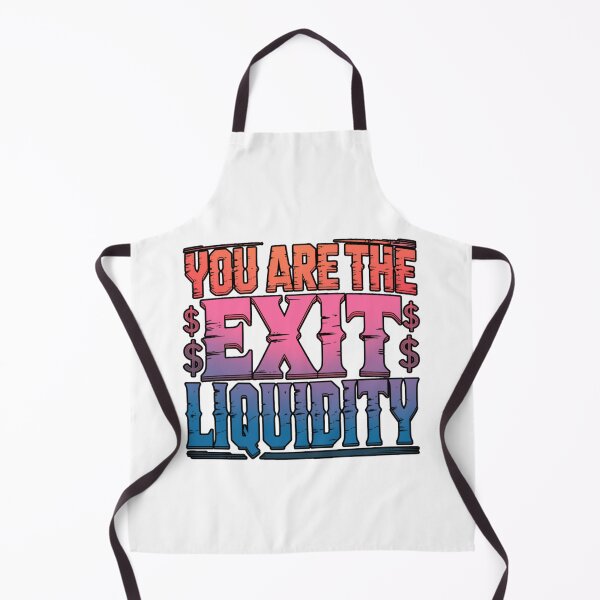 Item preview, You Are The Exit Liquidity Funny Crypto Meme Merch designed and sold by MerchlyMike.