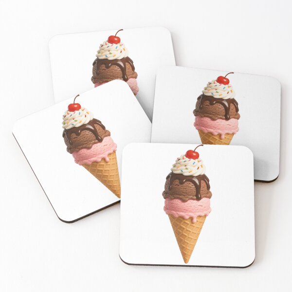 Item preview, Cute Ice Cream Cone Chocolate Strawberry Summer Sweet designed and sold by Seculinator.