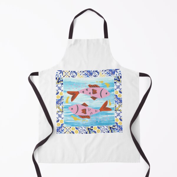 Item preview, Portuguese Sardines & Ceramic Tile Pattern – Coastal Fish Illustration designed and sold by NightSpell.