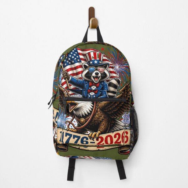 Item preview, Bald Eagle Riding Raccoon America 250 Patriotic Design | 1776 2026 Independence Day | Funny July 4th Freedom Express designed and sold by VectorJoy.
