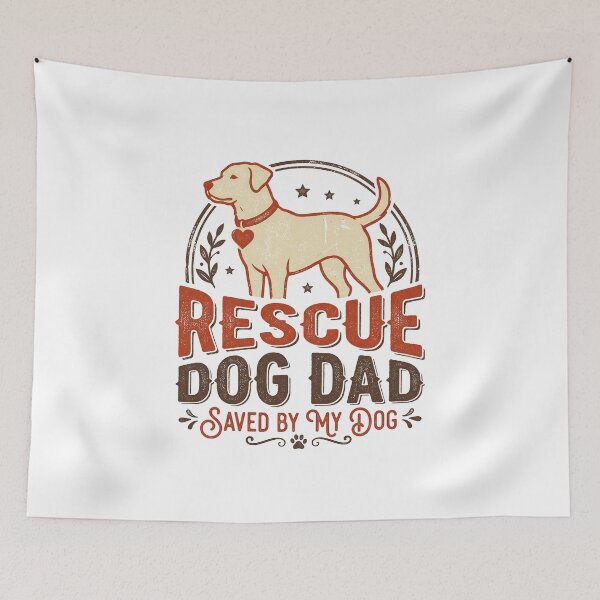 Item preview, Rescue Dog Dad Shirt | Adopted Dog Father Gift - Save A Dog Love designed and sold by Osmose-Studio.