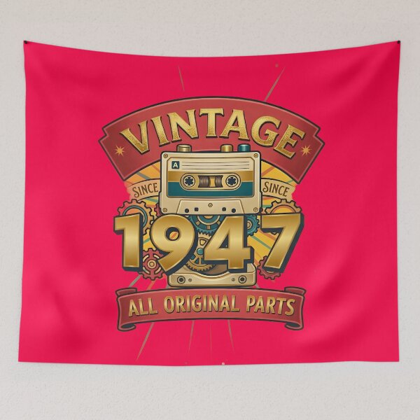 Item preview, Vintage 1947 All Original Parts Retro Cassette Design designed and sold by L&L.