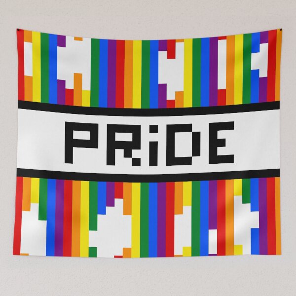 Item preview, PRIDE — Pixel Art LGBTQ Word | Retro 8-Bit Pride Month Typography designed and sold by Mouremandier.