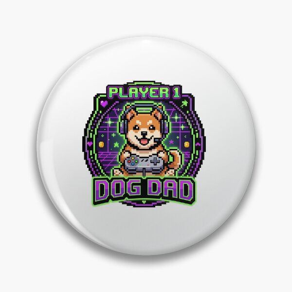 Item preview, Gamer Dog Dad Shirt | Gaming Father Gift - Player 1 Dog Dad Controller designed and sold by Osmose-Studio.