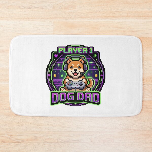 Item preview, Gamer Dog Dad Shirt | Gaming Father Gift - Player 1 Dog Dad Controller designed and sold by Osmose-Studio.