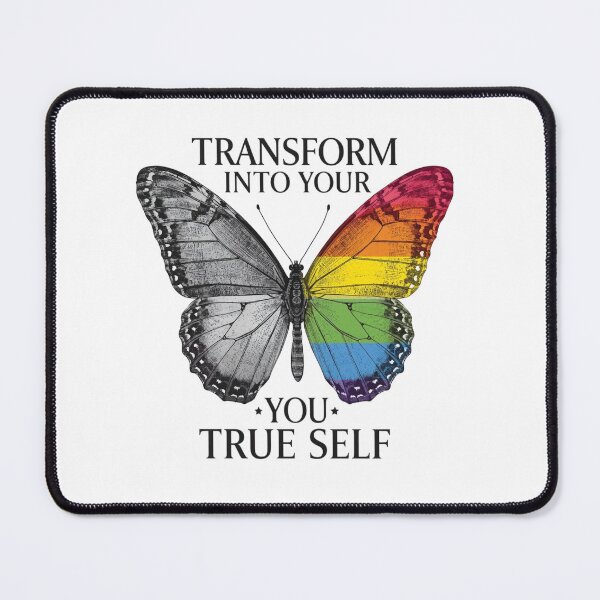 Item preview, Transform Into Your True Self Rainbow Butterfly LGBTQ Pride T-Shirt designed and sold by Vvmd.