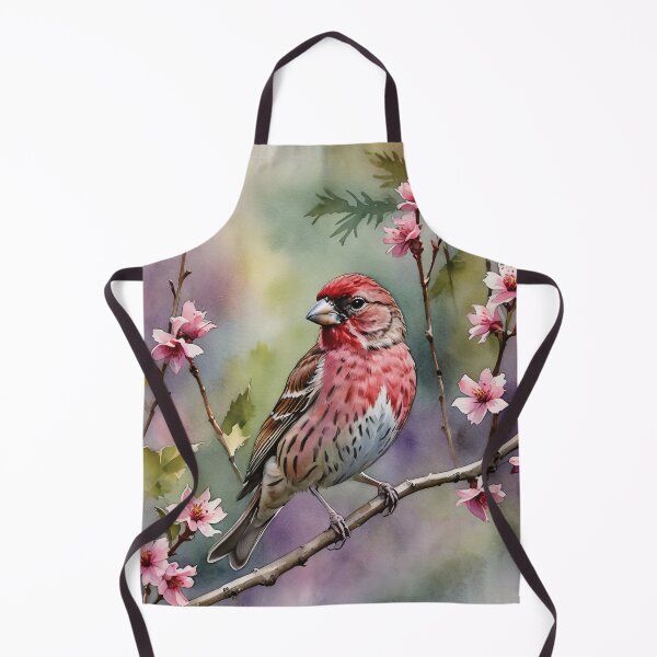 Item preview, Purple Finch Watercolor Wildlife Bird Art designed and sold by MaverlyShop.
