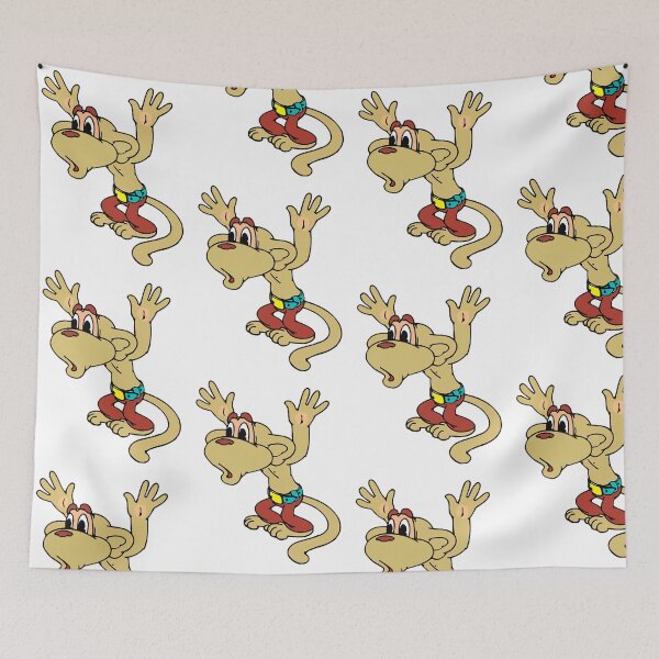 Item preview, Retro Surprised Monkey - Funny Cartoon Hands Up & Vintage Vibes  designed and sold by Tokraz-art.