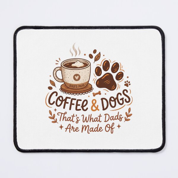 Item preview, Coffee And Dogs Dad Shirt | Morning Routine Dog Father Gift - Caffeinated Dog Dad designed and sold by Osmose-Studio.