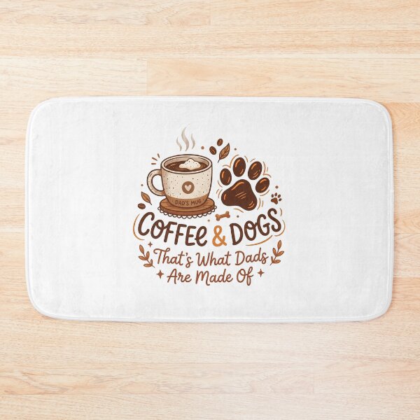 Item preview, Coffee And Dogs Dad Shirt | Morning Routine Dog Father Gift - Caffeinated Dog Dad designed and sold by Osmose-Studio.