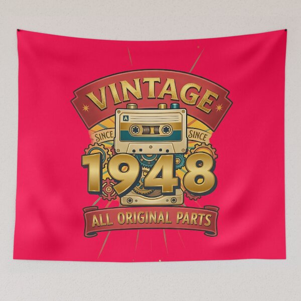 Item preview, Vintage 1948 All Original Parts Retro Cassette Design designed and sold by L&L.