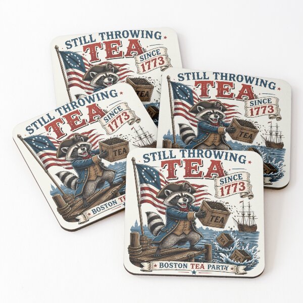 Item preview, Tea Party Raccoon America 250 Patriotic Meme | 1773 Boston Tea Party | 1776 2026 Independence  Day July 4th designed and sold by VectorJoy.
