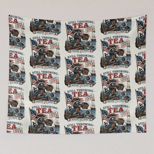 Item preview, Tea Party Raccoon America 250 Patriotic Meme | 1773 Boston Tea Party | 1776 2026 Independence  Day July 4th designed and sold by VectorJoy.
