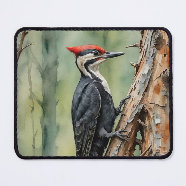 Item preview, Pileated Woodpecker Watercolor Wildlife Bird Art designed and sold by MaverlyShop.