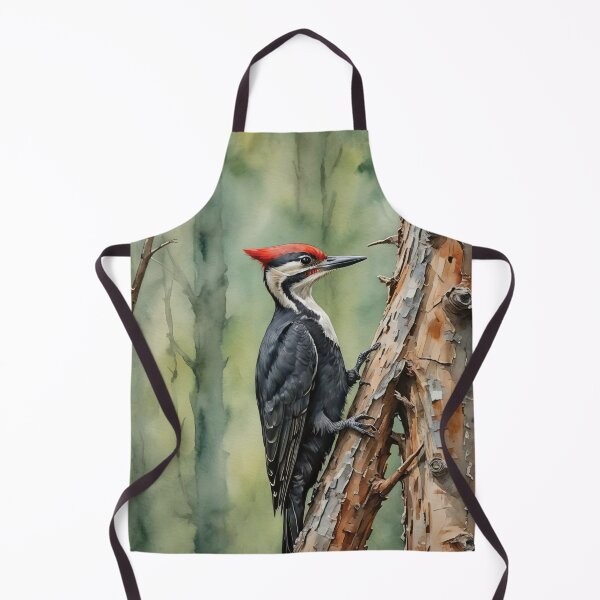 Item preview, Pileated Woodpecker Watercolor Wildlife Bird Art designed and sold by MaverlyShop.