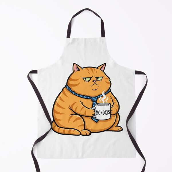 Item preview, Grumpy Corporate Cat Hate Mondays Coffee Mug Sticker designed and sold by Cat Meme Fund.
