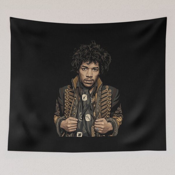 Item preview, Jimi Hendrix Vector Illustration designed and sold by Boruto1231.