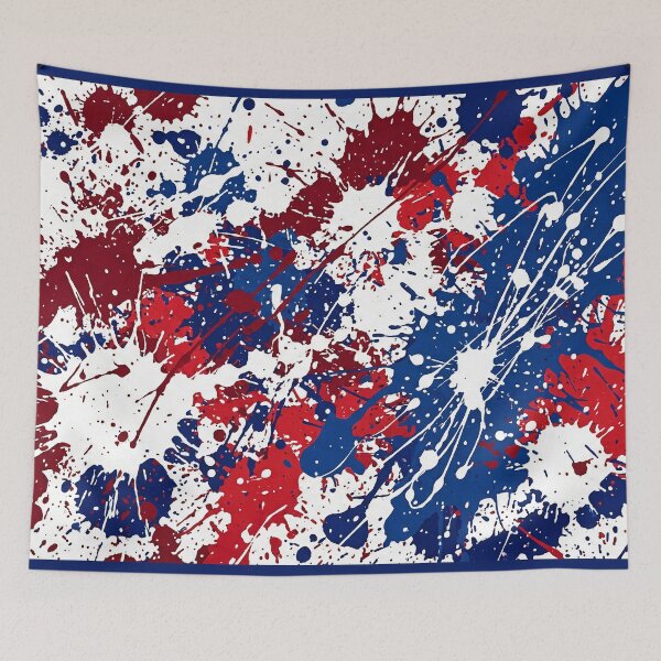Item preview, Red White and Blue Paint Splatter designed and sold by LibertyForge-Co.