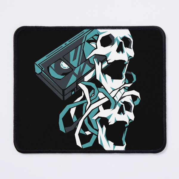 Item preview, Psychological Horror Cursed VHS Tape Screaming Skull designed and sold by EKHOAISTORE.
