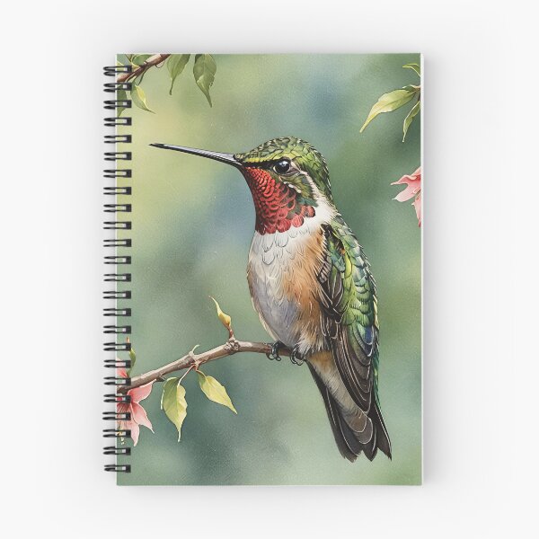 Item preview, Rubythroated Hummingbird Watercolor Wildlife Bird Art designed and sold by MaverlyShop.